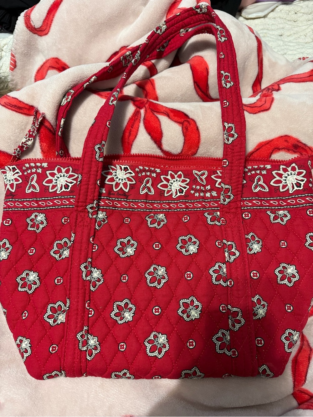 Vera Bradley Red Bandana Tote